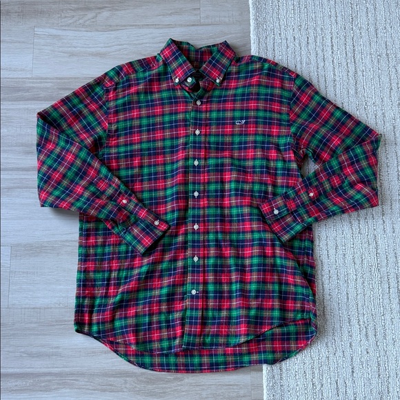 Vineyard Vines Other - Vineyard Vines Red and Green Plaid Shirt